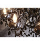 Lustre acrylique noir baroque