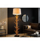 Lampe sur pied en bois massif