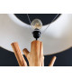 Lampe sur pied en bois massif