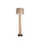 Lampe en bois flotté et lin