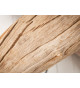 Lampe en bois flotté et lin