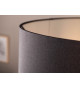 Lampe sur pied 177 cm bois flotté et lin noir