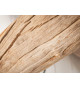 Lampe sur pied 177 cm bois flotté et lin noir
