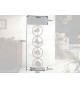 Lampe sur pied acacia et métal 147 cm