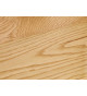 Table d'appoint en placage de bois et métal noir