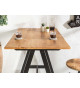 Table de bar en chêne sauvage 120 cm