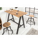 Table de bar en chêne sauvage 120 cm