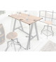 Table de bar en chêne sauvage 120 cm