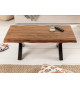 Table basse 110 cm plateau en bois massif