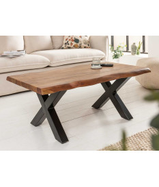 Table basse 110 cm plateau en bois massif