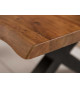 Table basse 110 cm plateau en bois massif