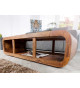 Table basse courbée en sesham 100 cm