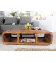 Table basse courbée en sesham 100 cm