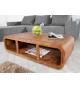 Table basse courbée en sesham 100 cm