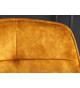 Fauteuils de bar jaune moutarde et métal noir