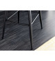 Tabourets de bar velours gris