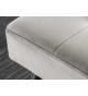 Banc d'entrée en velours gris 100 cm