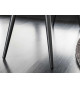 Banc 100 cm velours champagne et métal noir