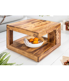 Table basse géométrique en sesham