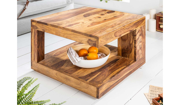 Table basse géométrique en sesham