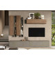 Composition tv avec rangements muraux