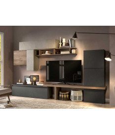 Ensemble TV contemporain tricolore
