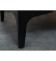 Table de nuit en velours bleu pétrole