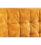 Lit 2 places velours jaune moutarde
