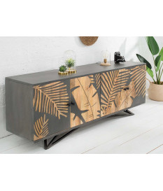 Buffet contemporain avec ornements en fleurs