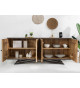 Buffet contemporain avec ornements en fleurs