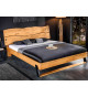 Lit 2 places bois massif et placage