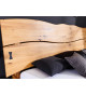 Lit 2 places bois massif et placage