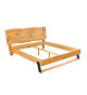 Lit 2 places bois massif et placage