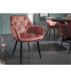 Fauteuils en velours marron et métal noir