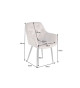 Chaises avec accoudoirs pétrole