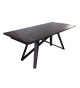 Table de repas contemporain céramique et métal
