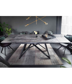 Table à manger 180-260 cm céramique couleur lave