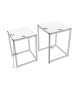 Lot de 2 tables d'appoint modernes