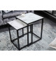 Lot de 2 tables d'appoint modernes