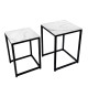 Lot de 2 tables d'appoint modernes