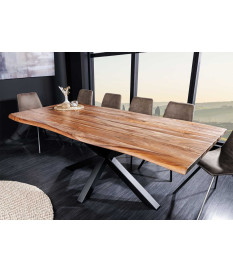 Table de repas 200 cm sesham et métal