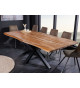 Table de repas 200 cm sesham et métal