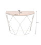 Console 90 cm manguier et laiton