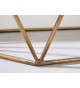 Console 90 cm manguier et laiton