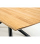 Table à manger bois et pieds mikado