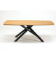 Table à manger bois et pieds mikado