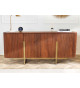 Buffet 160 cm rétro moderne bois massif