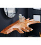Console en acacia et métal 105 cm