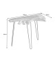 Console en acacia et métal 105 cm