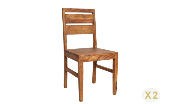 Chaises en bois massif